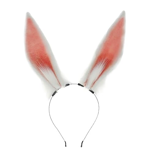 Faylay Women/Girls Cosplay Rabbit Headband Animal Ears Furry Party Accessories (GSL) - Gsl