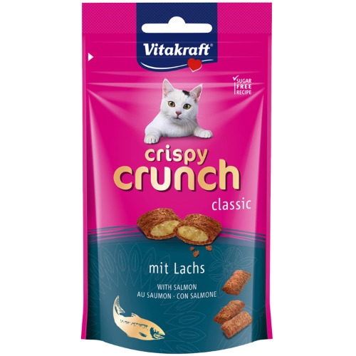 Vitakraft , Crispy Crunch-mout, 60 g (1 pak) - zalm € 1,99 (€ 33,17 / kg)