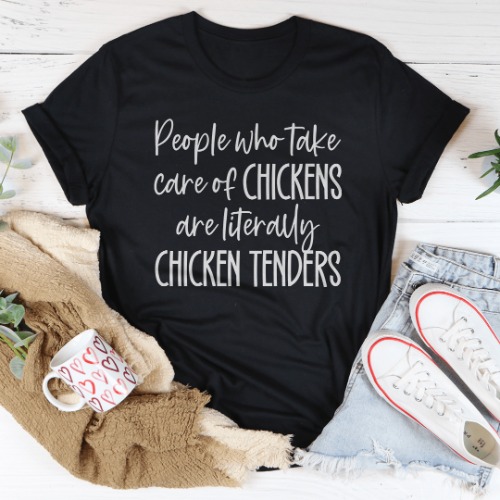 Chicken Tenders Tee - Black Heather / XL