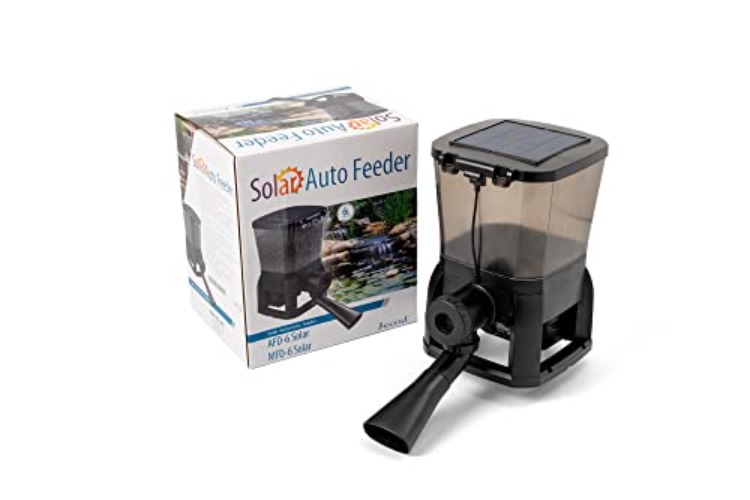Jebao AFD-6 Solar Automatic Pond Fish Feeder Pellet Dispenser
