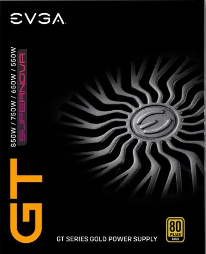 EVGA - GT Series 850W Auto Eco Mode with FDB Fan 80 Plus Power Supply