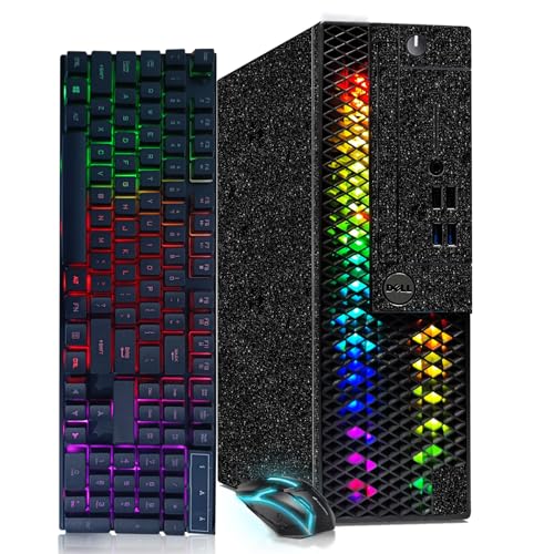 Dell RGB Gaming Desktop Computer, Intel Core I5-8500 up to 4.1GHz, GeForce GT 1030 2G GDDR5, 16GB DDR4, 512G SSD, RGB Keyboard & Mouse, 600M WiFi & Bluetooth 5.0, Win 11 Pro (Renewed)