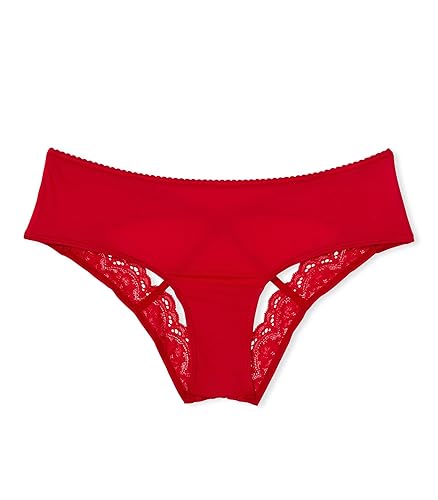 Victoria's Secret Cutout Open Back Cheeky Panty, Underwear for Women (XS-XXL) - Medium - Lipstick Red Cutout Open Back