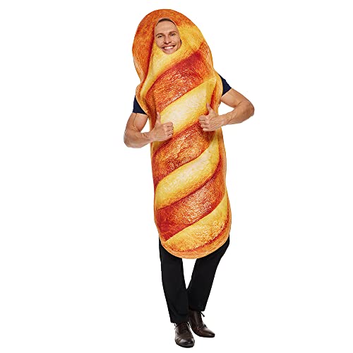 Snailify Adult Unisex Loaf of Bread Costume Fancy Dress Cosplay Halloween Party Outfit