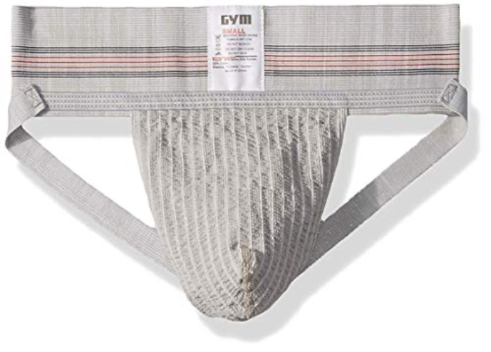 GYM mens 3" Wide Band Classic Athletic Supporter - Large - Heather Grey