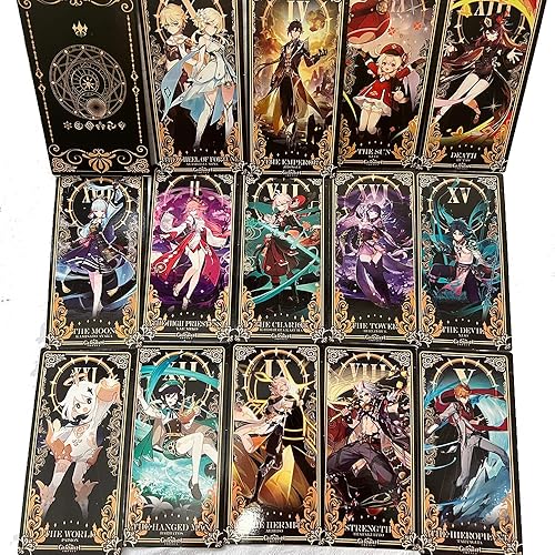 Genshin Impact Tarot Cards Set - 22 Piece Major Arcana