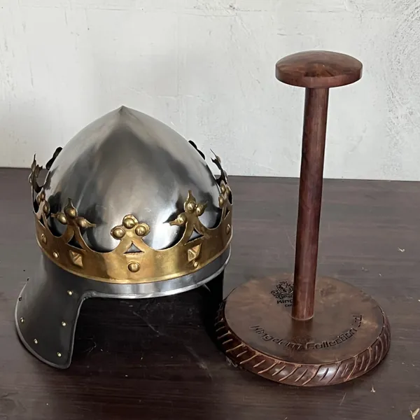 The King Richard Lionheart Helmet King Helmet Crown with Free Display Stand gift for him