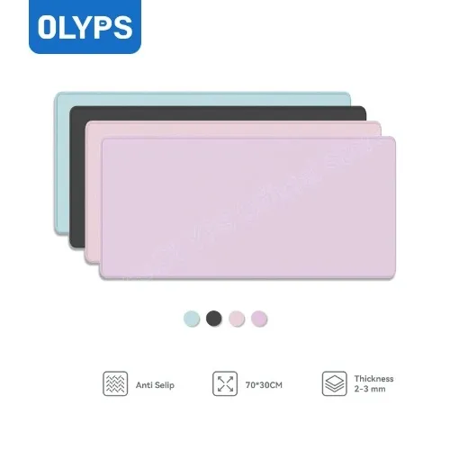 OLYPS MousePad Macaron Gaming Mousepad Big Size Anti Selip Nyaman Soft - 70cm*30cm
