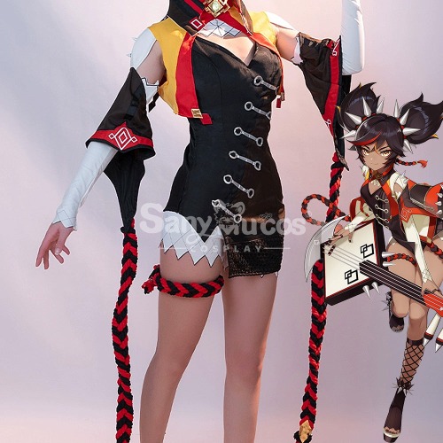 【In Stock】Game Genshin Impact Cosplay Xinyan Cosplay Costume - XL