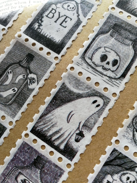 Spooky Stamps Art Washi Tape
