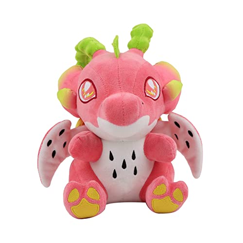 Kahopy Dragon Fruit Plush Toys, Cute Stuffed Animals Plush with Adorable Wings, Cuddly Pillow Gifts for Girls Kids Birthday - A