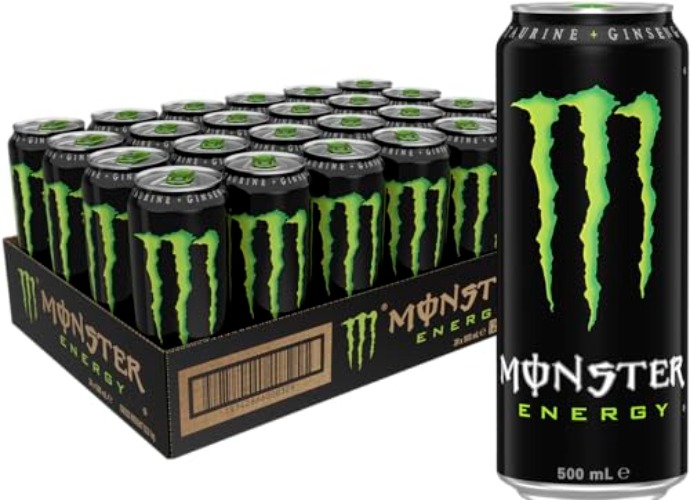 Monster Energy Drink 24 x 500ml - Original - 500 ml (Pack of 24)