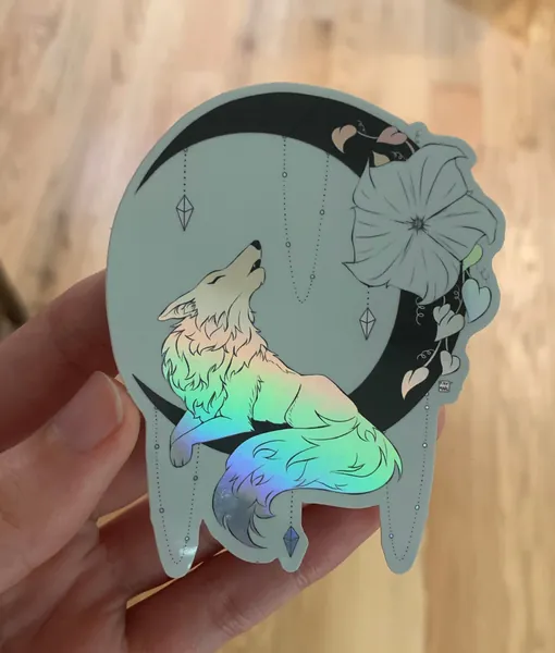 Holo Wolfii Sticker