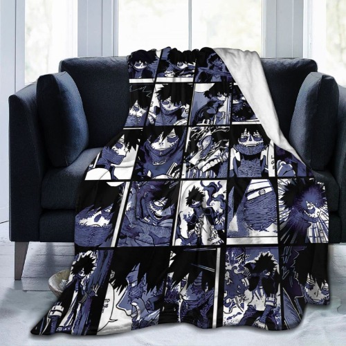 Anime Blankets Soft Plush Flannel Fleece Throw Blankets for Couch Sofa Bedding Living Room 60"x50" - Black5 60"x50"