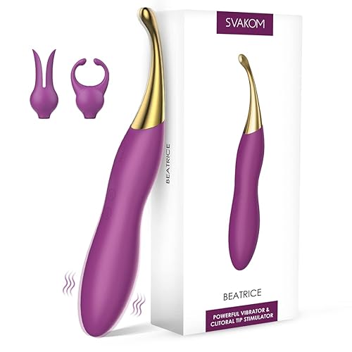 SVAKOM Hochfrequenz Vibration für Frauen, Silikon Klitoris Vibrator, 10 Vibrationsmodus & 2 Vibratorköpfe, Sex Spielzeug für die Frau, Vibratorensets für Frauen Klitoris, Massagestab Sex Spielzeug - 02