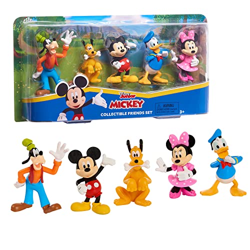Disney Junior Mickey Mouse Collectible Figure Set, 5 Pack, 3-inch Collectible Figures, Kids Toys for Ages 3 Up by Just Play