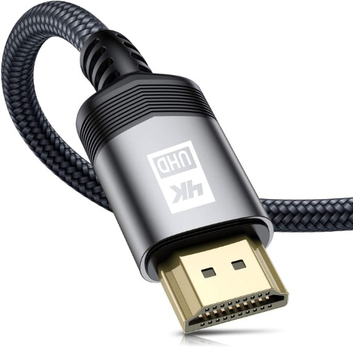 4K HDMI Cable 1.5m, AviBrex HDMI 2.0 Cable High Speed 18Gbps Nylon Braid HDMI Lead Support 4K@60Hz 2K@144/165Hz,2160p,1080p,3D,HDCP 2.2,ARC Compatible TV,Blu-Ray,PS4/5,Xbox,Projector,Soundbar,PC-Grey