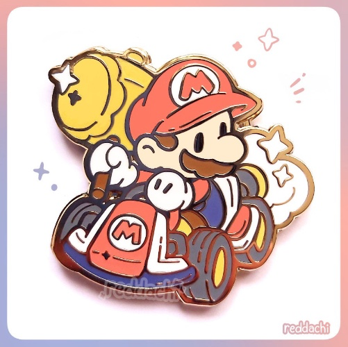 Mario Kart Enamel Pin