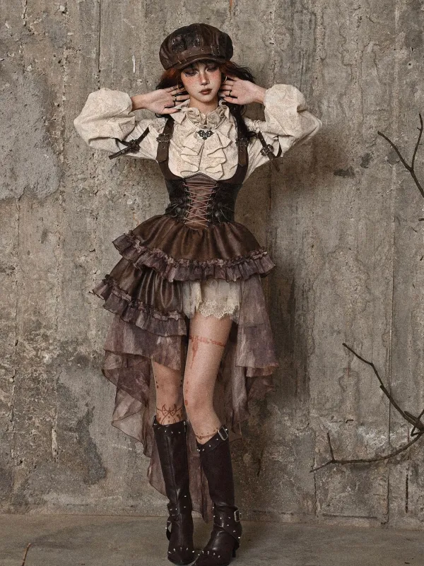 Steampunk Asymmetrical Skirt