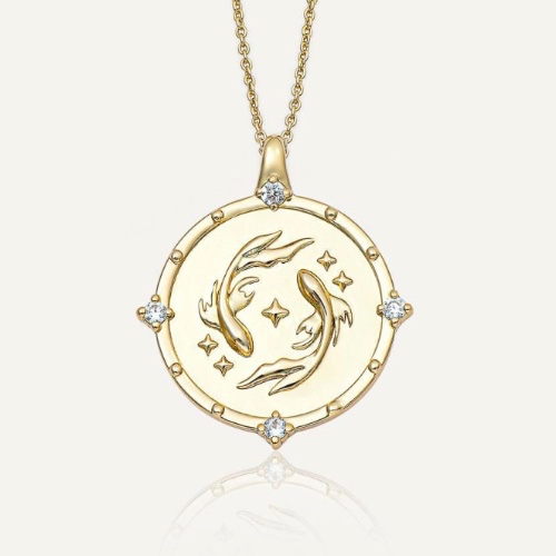 Gold Pisces Necklace