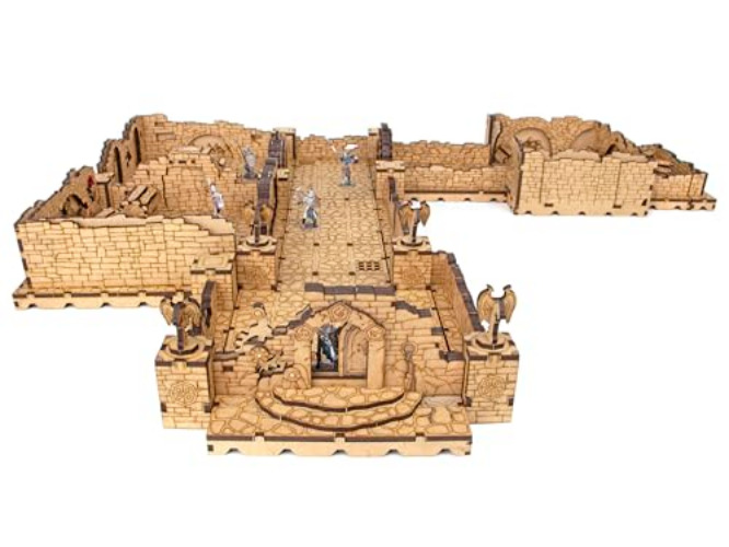 TowerRex Ancient Crypt Scatter Set D&D Terrain 3D Modular Tabletop Battle Mat Grid