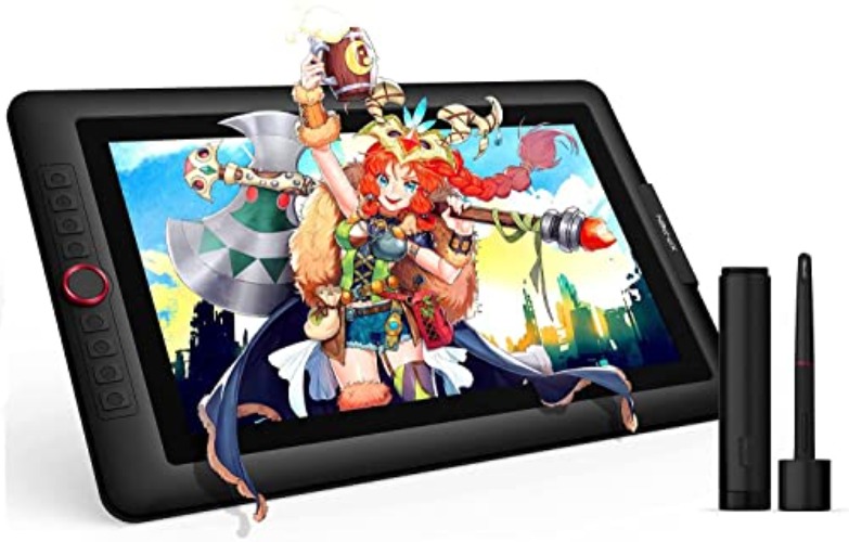 15.6" Drawing Tablet with Screen XPPen Artist 15.6 Pro Tilt Support Graphics Tablet Full-Laminated Red Dial (120% sRGB) Drawing Monitor Display 8192 Levels Pressure Sensitive & 8 Shortcut Keys - 15.6 Inch - Standard W/ Keys