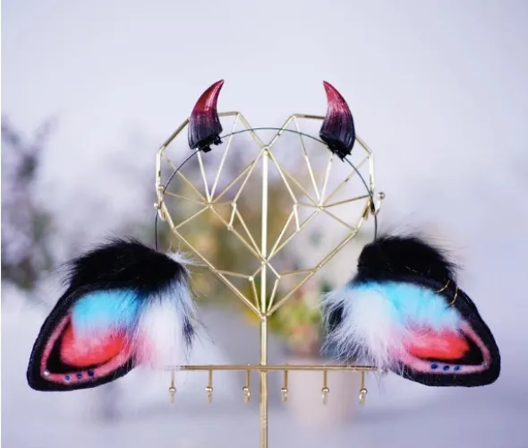 Devil Cow Ears and Horns Headband