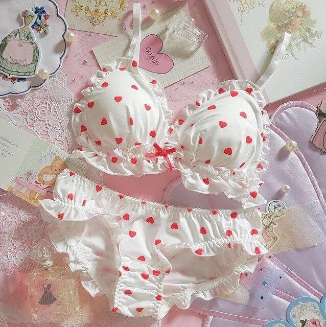 Little Paw Lingerie Set - Hearts / M