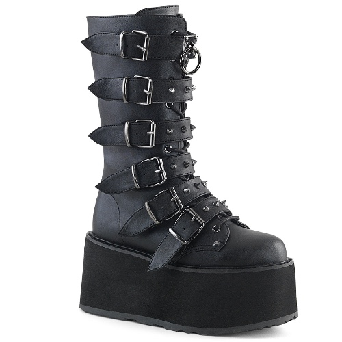 Damned-225 | Black Vegan Leather / 8