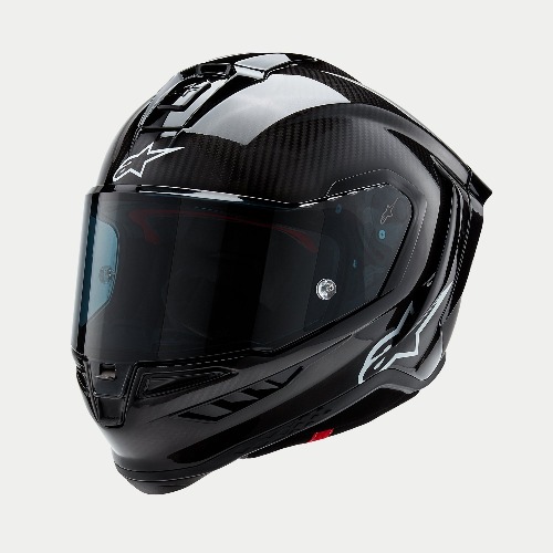 Supertech R10 Solid Helmet | M / Black Carbon Matte & Glossy
