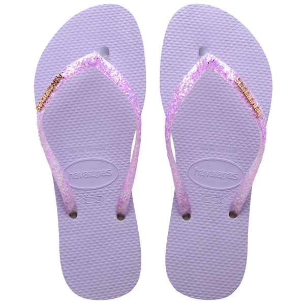 Slim Glitter Flourish Flip Flops