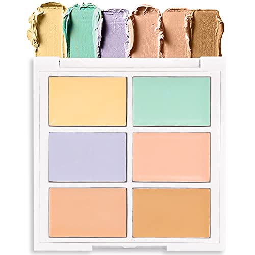 Concealer Cream Makeup Palette Color Corrector,Under Eye Brightener Concealer Dark Circle Concealer Palette,Waterproof Foundation Cream Based Makeup Palette Full Face Contour Kit for Beginners - 1 Fl Oz (Pack of 1) - 02#COLOR CORRECTING