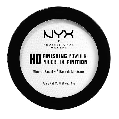 NYX PROFESSIONAL MAKEUP HD Finishing Powder, Pressed Setting Powder - Translucent - Translucent - 0.28 Ounce