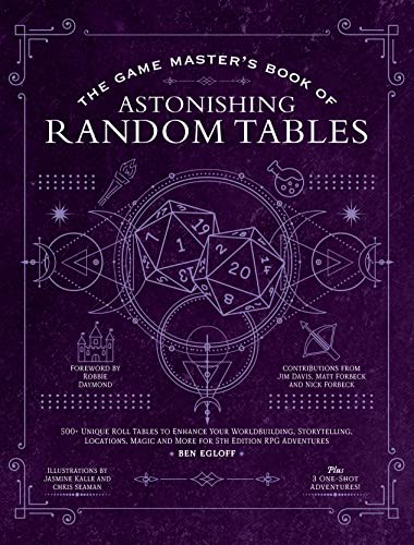 The Game Master's Book of Astonishing Random Tables: 300+ Unique Roll Tables to Enhance Your Worldbuilding, Storytelling, Locations, Magic and More ... RPG Adventures (The Game Master's Books)