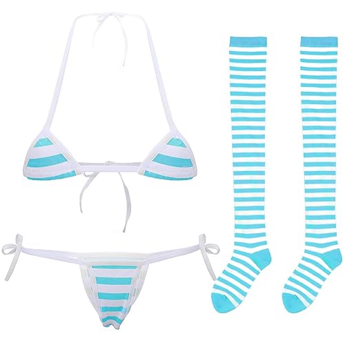 Mini Striped Bikini Set