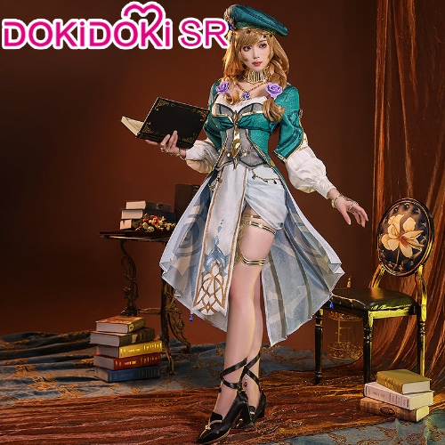 【Size S-2XL】DokiDoki-SR Game Genshin Impact Cosplay Lisa Costume Lisa A Sobriquet Under Shade | L-PRESALE