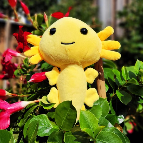 Axolotl Knuffel - Axolotl Plushy - 17cm - Geel