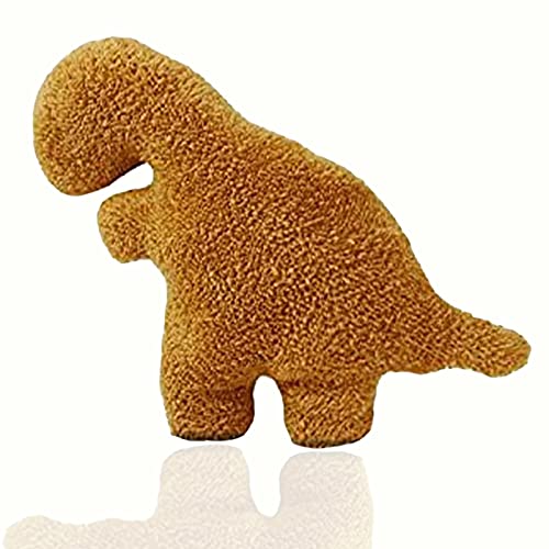 NOJKNVY Dino Chicken Nugget Plush,14 inch Tyran rex Dino Chicken Nugget Pillow Dinosaur Throw Pillow Stuffed Animal Plush Toy Giving Dinosaur Themed Party Gifts to Children and Students - Tyran Rex