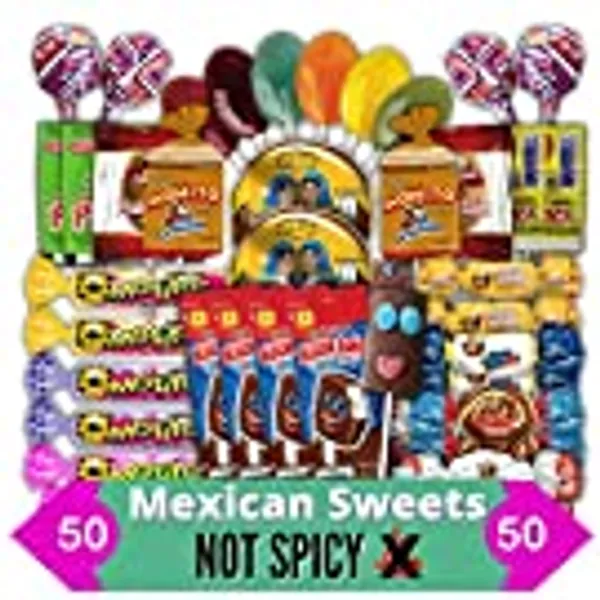 Las Posadas Mexican Sweets Candy – 50 PCS Bulk Candy Variety Pack – Delicious Mexican Sweets for Kids and Adults – Gums, Cajeta, Pina loca, Rico Pepino, Montes Surtidos Mexican candy