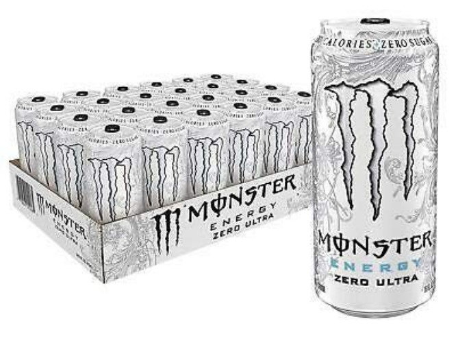 Monster Energy Drinks Discounted Price 12 Pack All Flavours Fast DELIvery 500ml (Energy Ultra Zero White No Added Sugar) - Energy Ultra - 500 ml (Pack of 12)