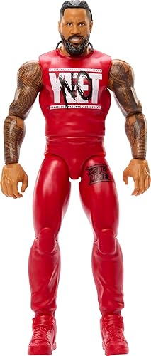 Mattel WWE Jimmy USO Action Figure, Main Event Series #155 6-inch Collectible with 10 Articulation Points & Life-Like Look