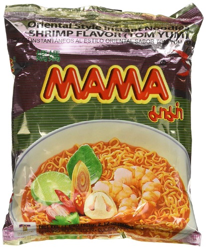 MAMA Instant Ramen Noodle, Tom Yum Shrimp Flavor Pack Of 10 - 2.12 Ounce (Pack of 10)