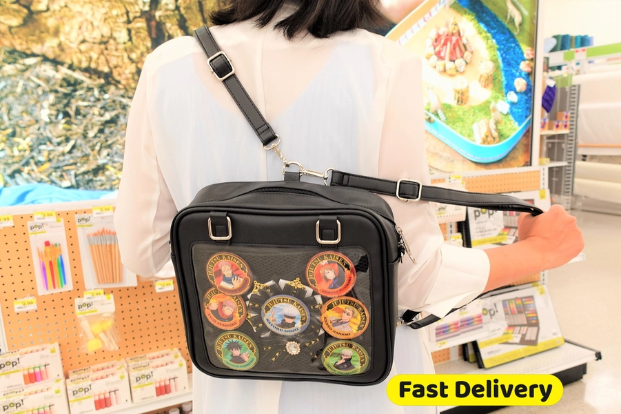 Ita Bag Backpack, Shoulder and Crossbody, 3 Carries Style Versatile Ita bag, With 2 Inserts