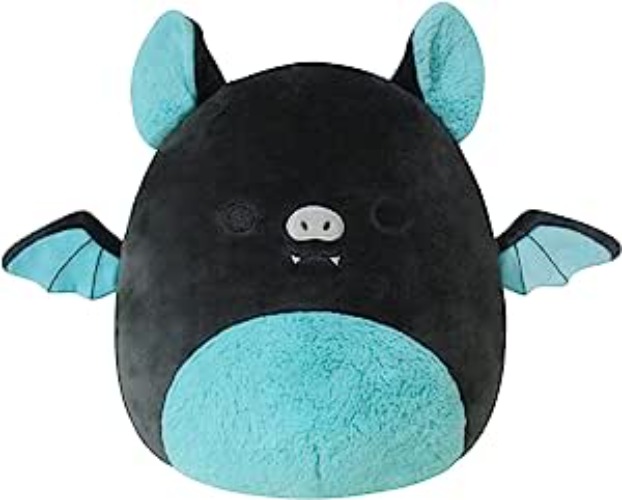 Squishmallows 12-Inch Aldous Teal and Black Fruit Bat - Medium-Sized Ultrasoft Official Kelly Toy Plush