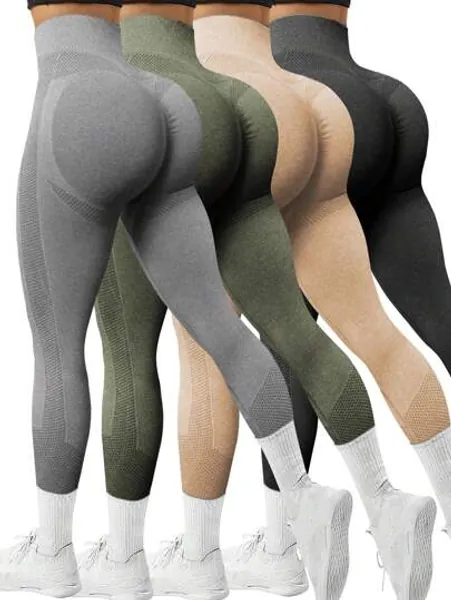 SHEIN Sport Studio Seamless Butt Lifting Workout Leggings With Ruched Detail