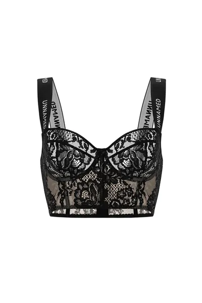 Sicilia Black Corsage Bra