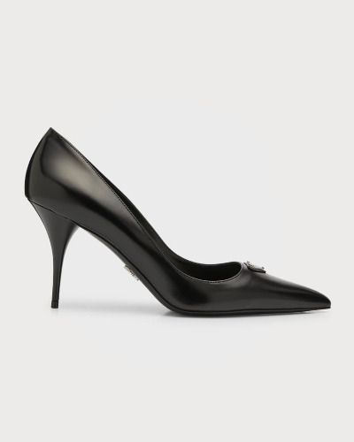 Modellerie Leather Stiletto Pumps