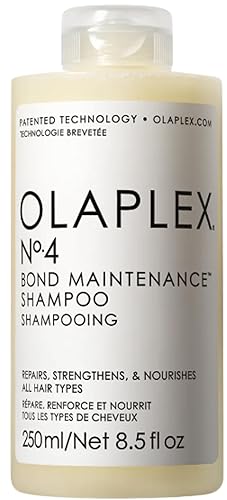 Olaplex No. 4 Bond Maintenance Shampoo, Repairs, Strengthens, & Nourishes All Hair Types, Adds Shine & Leaves Hair Feeling Soft, 250ml - Bond Maintenance Shampoo - Shampoo