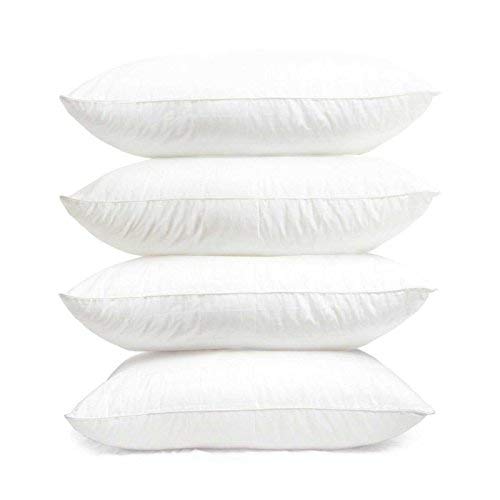 Standard Luxury Pillows 4-Pack - 50x75 cm - Standard Size Hotel Quality Soft Pillow for Sleeping - Ultra-Bounce Cuddle Support Bed - Hypoallergenic Soft Hollowfibre - 4
