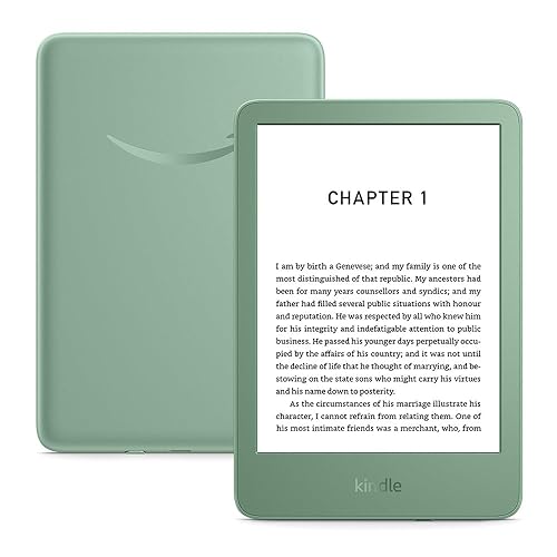 New Amazon Kindle (16 GB) – Lightest and most compact Kindle with glare-free display, faster page turns, adjustable front light and long battery life – Without Ads – Matcha Green + Kindle Unlimited - Matcha Green - With 3 months Kindle Unlimited - Without Ads